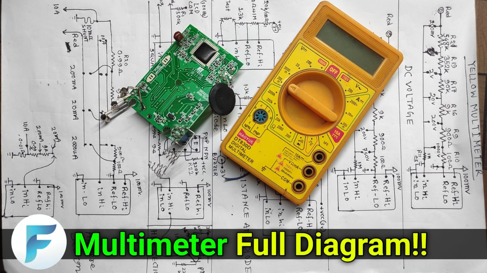 yellow multimeter diagram