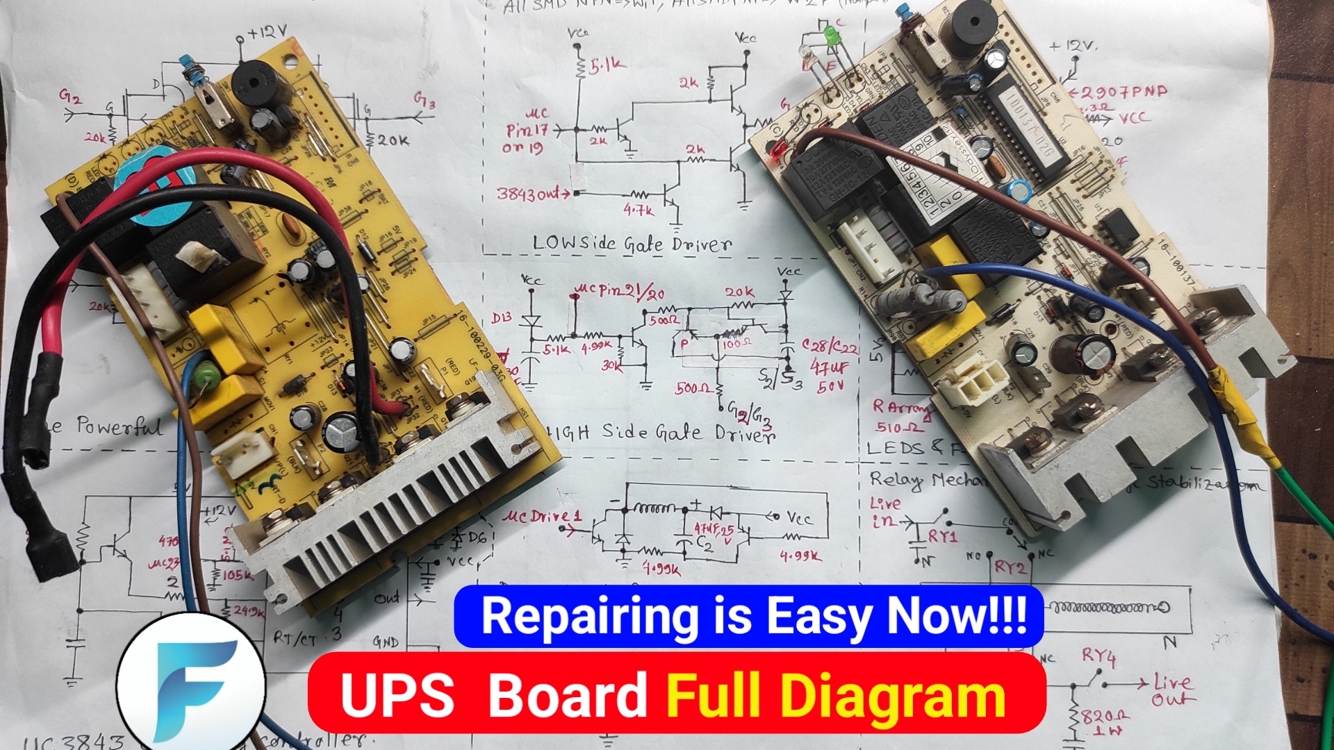 computer ups circuit diagram